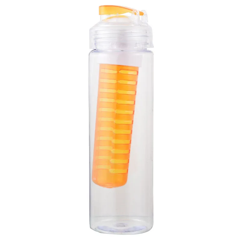 Креативная бутылка для воды из пластика для фруктов сока для заварки 800 мл портативная Спортивная бутылка для лимонной воды бутылки для сока - Цвет: 8