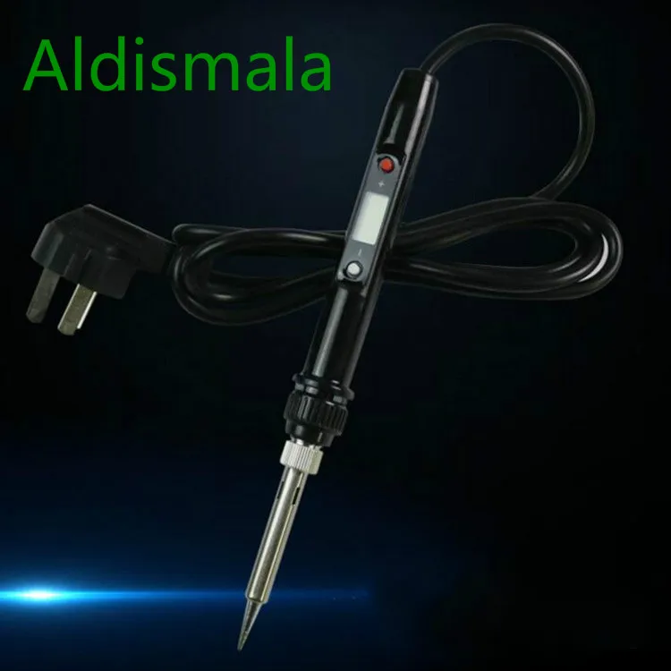 

Aldismala NEW Portable 80W Programmable Electric Soldering Iron Stylish Mini Digital LCD Display with Soldering Iron Tip