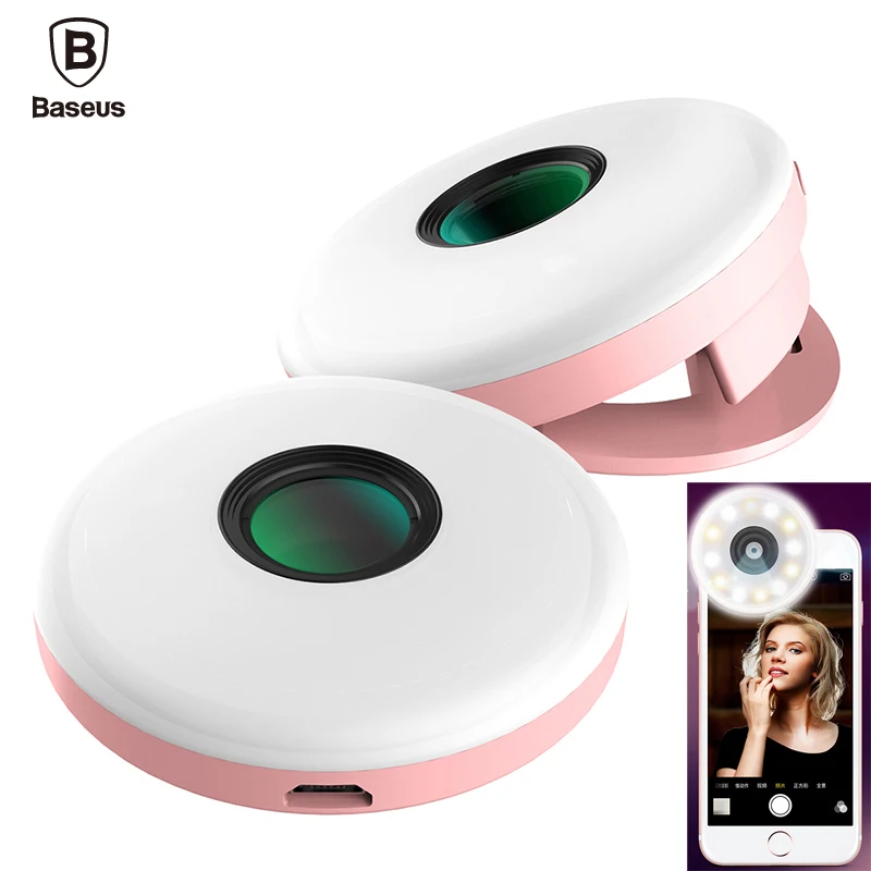 imágenes para De Baseus Teléfono con Cámara Autofoto Autofoto Portátil Flash de Luz 12 LLEVÓ La Lámpara anillo de Luz Para el iphone 7 6 6 s Plus Mejora de Fotografía con Luz imágenes para De Baseus Teléfono con Cámara Autofoto Autofoto Portátil Flash de Luz 12 LLEVÓ La Lámpara anillo de Luz Para el iphone 7 6 6 s Plus Mejora de Fotografía con Luz