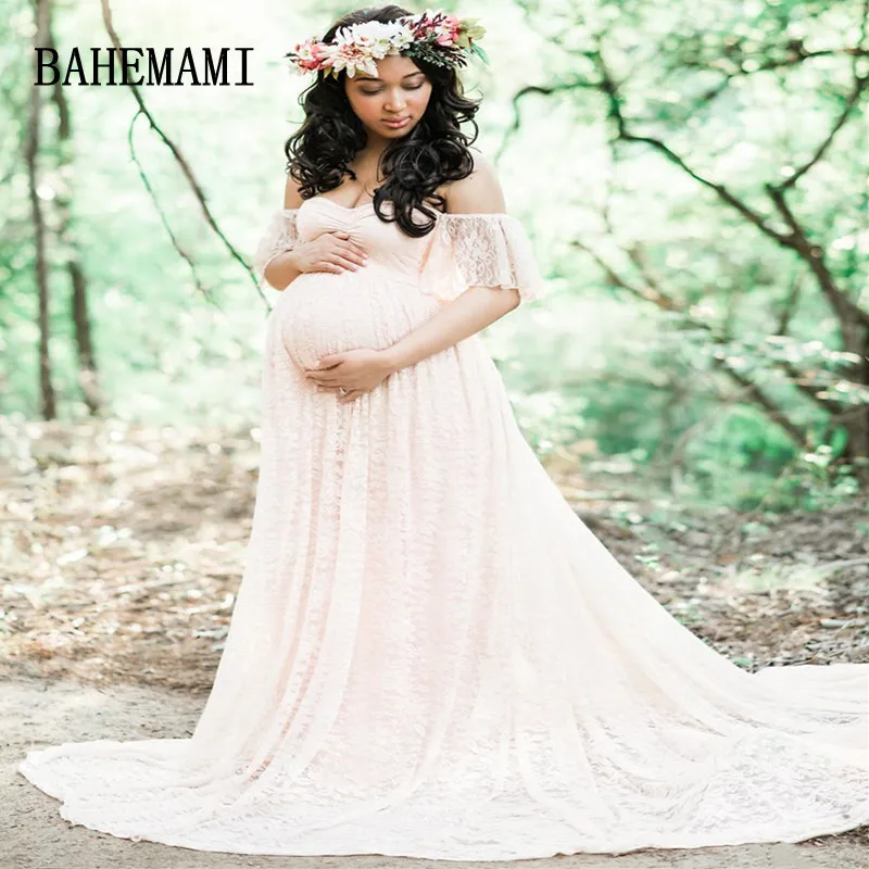 BAHEMAMI Maternity Photography Props Maxi Maternity Gown Lace Dresses Maternity Dress Fancy Shooting Photo Pregnant Clothes BAHEMAMI Maternity Photography Props Maxi Maternity Gown Lace Dresses Maternity Dress Fancy Shooting Photo Pregnant Clothes