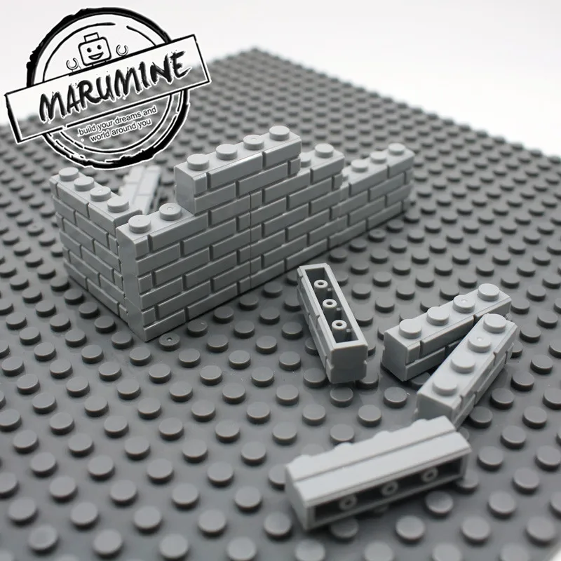 MARUMINE City Part 1x4 Dots кирпичи 15533 дома стены строительные блоки Совместимость обучения Классический DIY MOC Обучающие игрушки набор