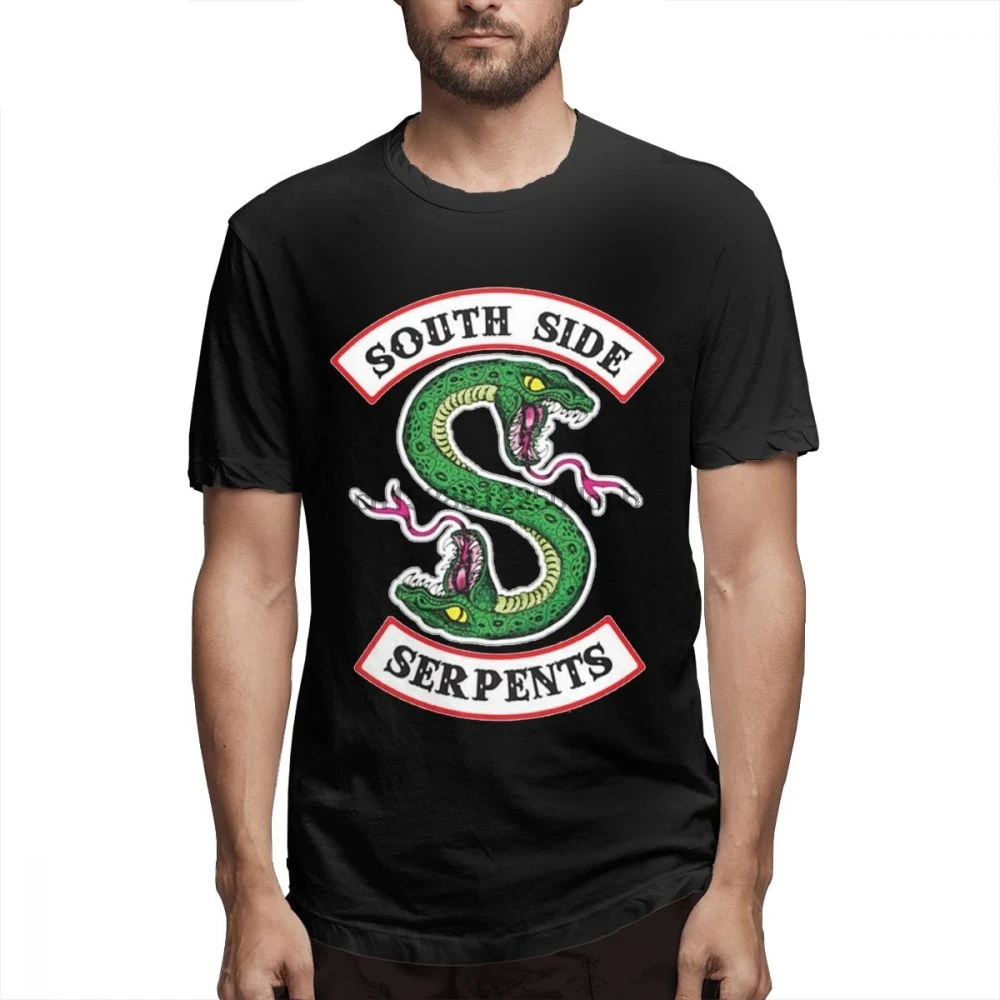 Аниме ривердейл футболка Southside Serpents Футболка Мужская Бесплатная доставка