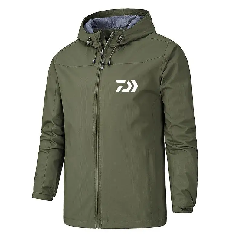 Новинка, зимняя мужская куртка для рыбалки, прочные тактические камуфляжные рубашки, уличная походная одежда для походов, Мужская Солнцезащитная рубашка для рыбалки - Цвет: Зеленый