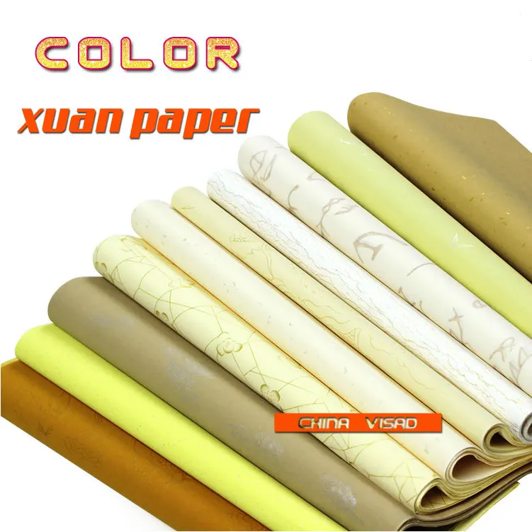 10sheets/pack Chinese Painting Paper colorful Xuan Paper Rice Paper