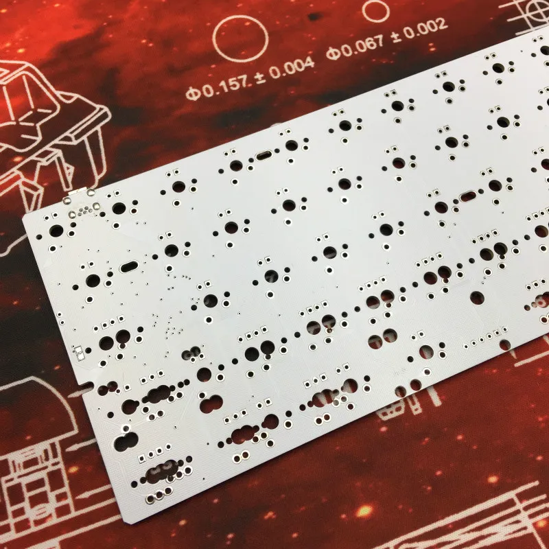 GH60 PCB 60% клавиатура пользовательская механическая клавиатура Поддержка стрелка клавиша Underglow, программная клавиатура pcb type-C порт