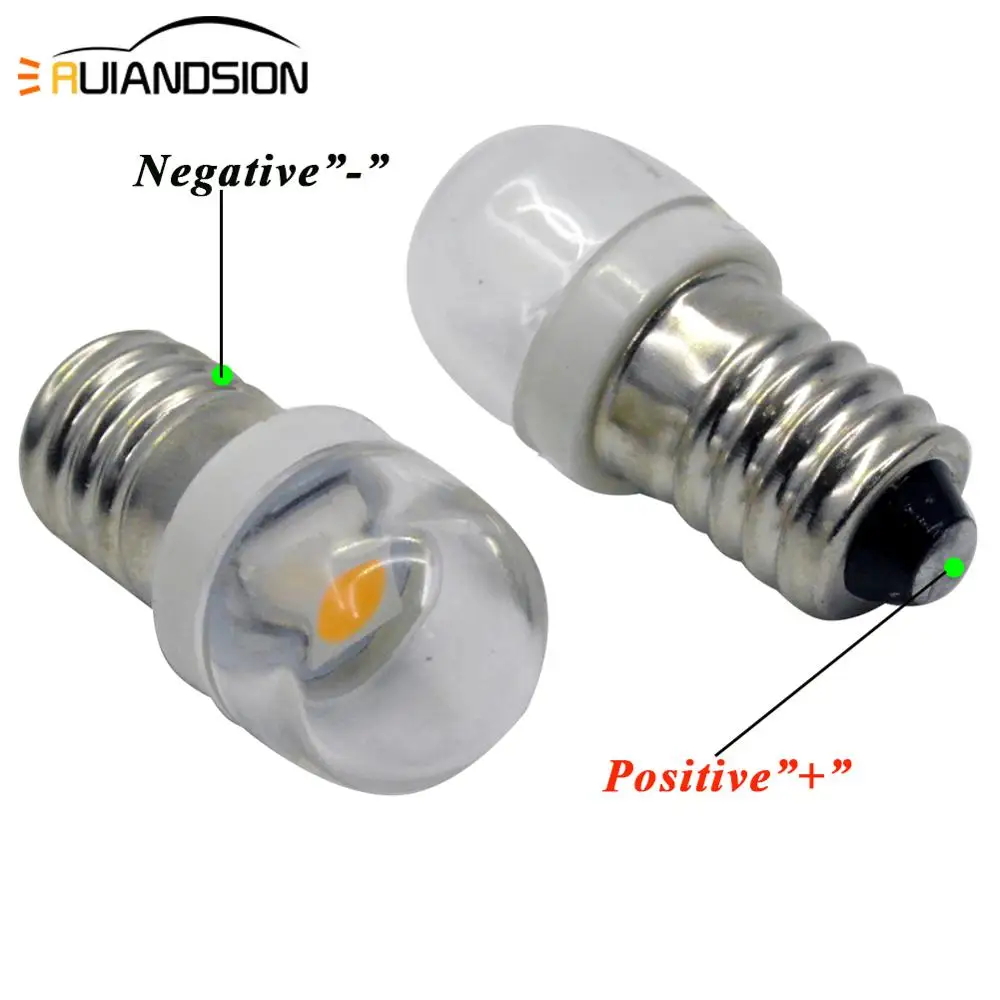 2 шт. лампы E10 светодиодный 3v 6v 12v 1smd лампа 0 5 w 5050 белый Резьбовая пробка индикатор