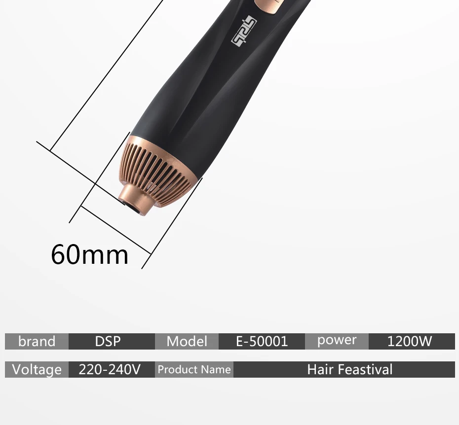 Encaracolado de Cabelo Secador de Cabelo Secador de Casa Fácil de Operar em Linha Reta em Linha Modelador de Cabelo 4 na 1multi-function Reta Pente Vento Terno 220 v Dsp 7 de casa fácil de operar em linha