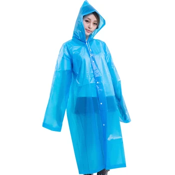 

Women Men EVA Raincoat Outdoor Travel Waterproof Riding Raincoat Double-layer Long Rainwear 899