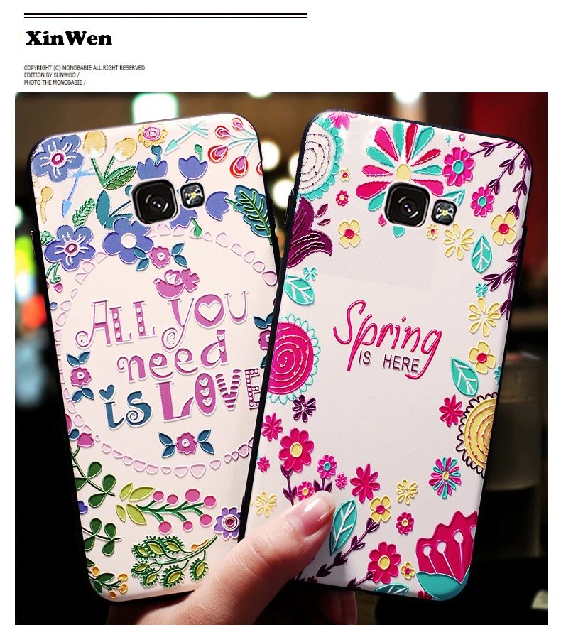 XinWen 3d роскошный etui чехол для Samsung Galaxy A5 2016 A510 силиконовый Силиконовый ТПУ