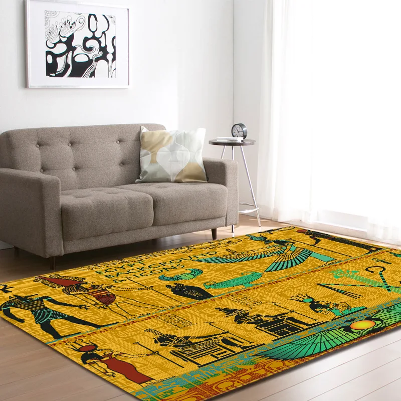 Alfombras grandes con patrón de retrato para Mujeres Africanas para sala de estar, sofá antideslizante, alfombrilla de noche, tapisón dywan
