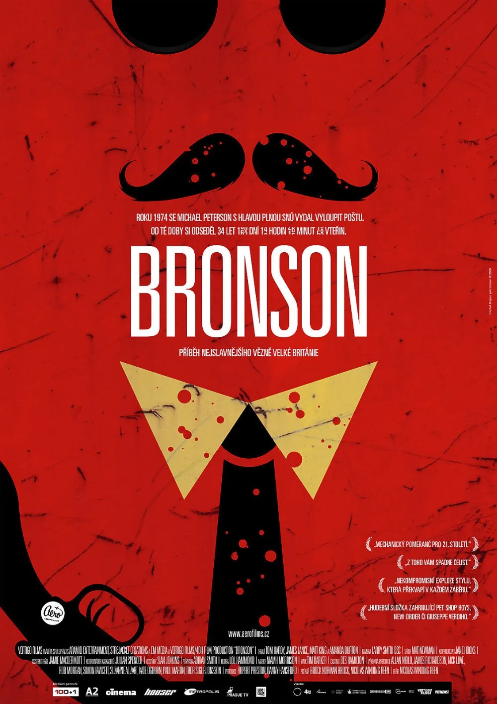 BRONSON Movie Poster 2008 Tom Hardy European Version SILK POSTER Decorative painting 24x36inch BRONSON Movie Poster 2008 Tom Hardy European Version SILK POSTER Decorative painting 24x36inch