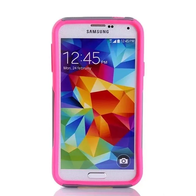 DHL,, высококачественный ПК+ ТПУ чехол для Samsung Galaxy S5. 2 в 1 шт+ жесткий чехол из термопластичного полиуретана для Samsung Galaxy S5, 100 шт/партия