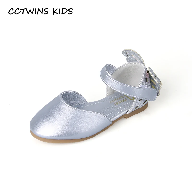 

CCTWINS Kids Shoes 2019 Summer Girls Fashion Butterfly Party Dress Shoe Toddler Children Flat Princess Baby Brand Sandals PS692