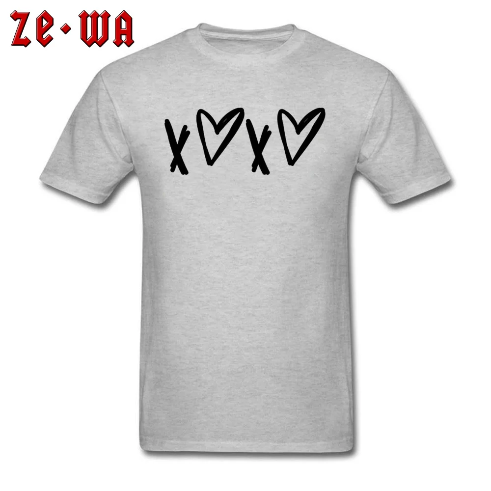2018 Newest Men T-shirts Crewneck Short Sleeve 100% Cotton Black And White Love T Shirt Summer T-shirts Drop Shipping Black And White Love grey