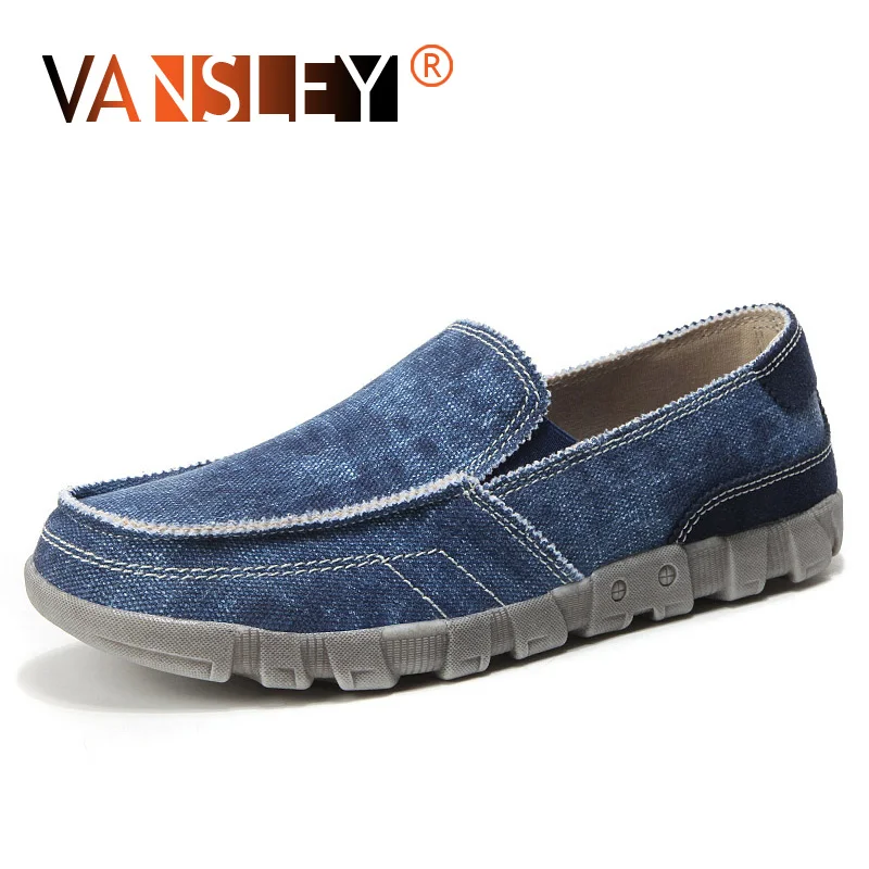 

Summer Denim Casual Shoes Canvas Low Male Shoes Breathable Flats Men Casual Shoes Slip on Men Fashion Jeans Canvas Lazy Shoes