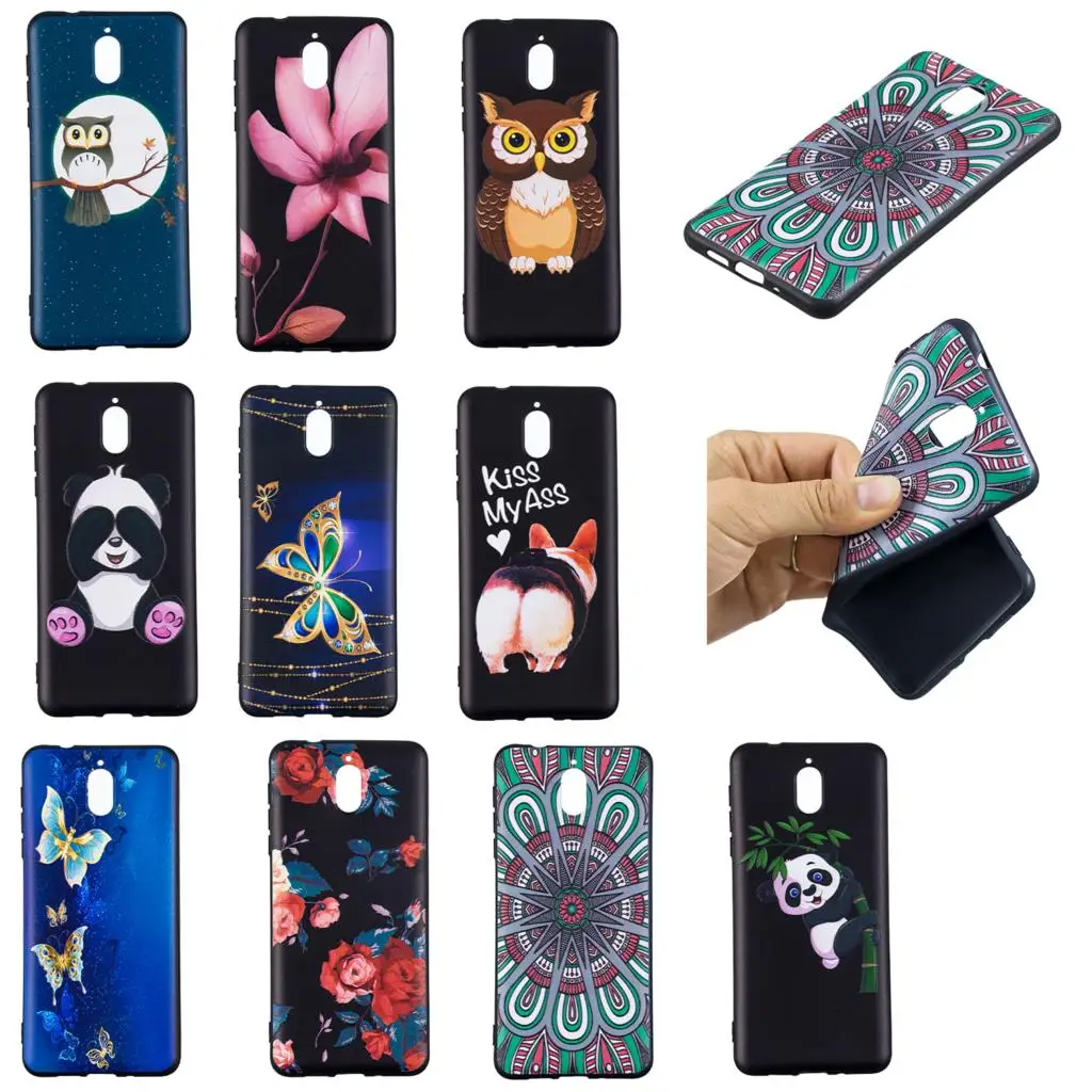 Dulcii for Nokia 3.1 case tpu Pattern Printing Embossed TPU Case cover capa fundas coque |