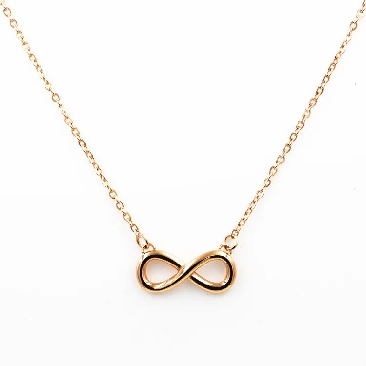 2016 Creative New Simple Lucky Number Eight fixed Pendants & Necklaces