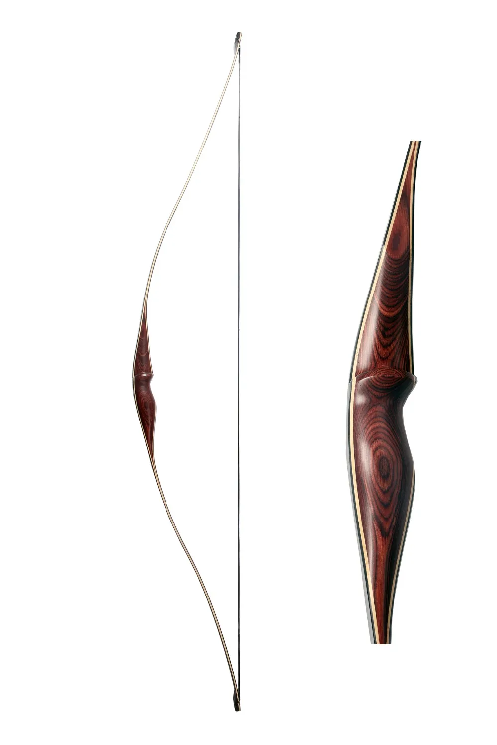 

PG1ARCHERY Archery Recurve Bow, American Longbow Hunting Practice Target Long Bow Right Handed for Adults Youth 20-40lbs