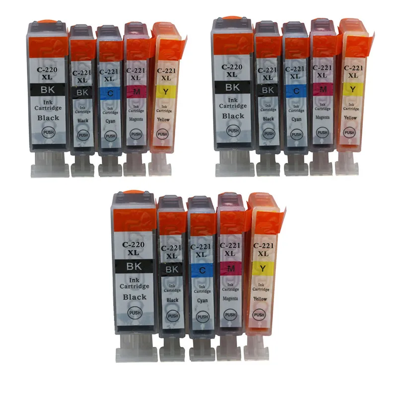 PGI 220 CLI 221 Замена чернильных картриджей для принтера Canon Pixma MP640 MP640R MP980 MP990 IP4600 IP4700