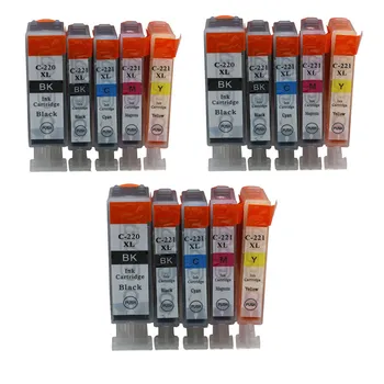 

PGI 220 CLI 221 Ink Cartridges Replacement For Canon Pixma Printer MP640 MP640R MP980 MP990 IP4600 IP4700 Cartouche Impressora