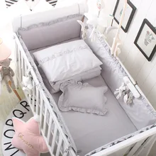 5pcs Set Crib Bumpers +Fitted Bed Sheets Baby Cotton Cot Bumper Children Barrier For Bed Toddler Children's Room Beds Bedding 5pcs Set Crib Bumpers +Fitted Bed Sheets Baby Cotton Cot Bumper Children Barrier For Bed Toddler Children's Room Beds Bedding