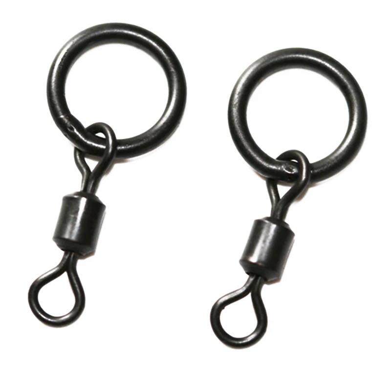 HOT Micro Hook Swivels Flexi Ring Carp Fishing Tackle Mini Rig Swivel