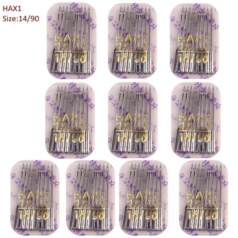 

Size 14/90 HAX1 100pcs Sewing Needles for all brand Domestic/Home SewinMachine Brother Juki Singer Bernina singer Toyota Janome