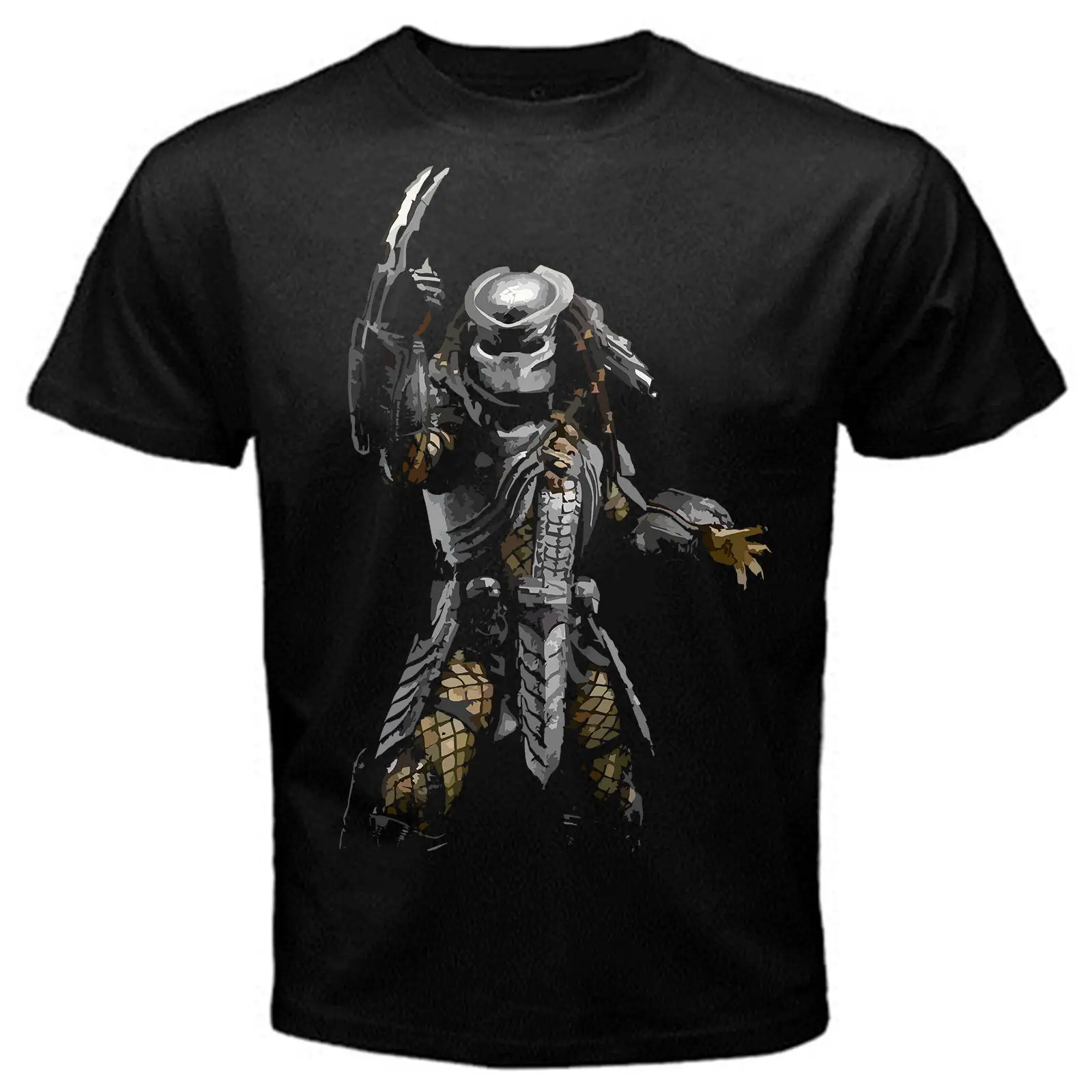 Predator classic movie alien independence retro classic T Shirt Black