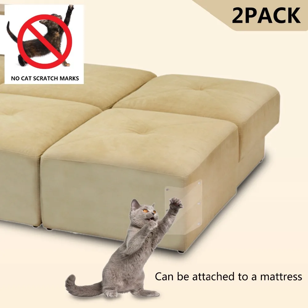 2 шт./лот диван защита кошачьи когти) класса-premium на коврик для кошек, Когтеточка для кошек защитное покрытие от когтей для дивана, мебели подушечки для дивана