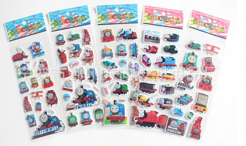 2000 PCS LOT Thomas 3D stiker  anak anak melatih Girls 