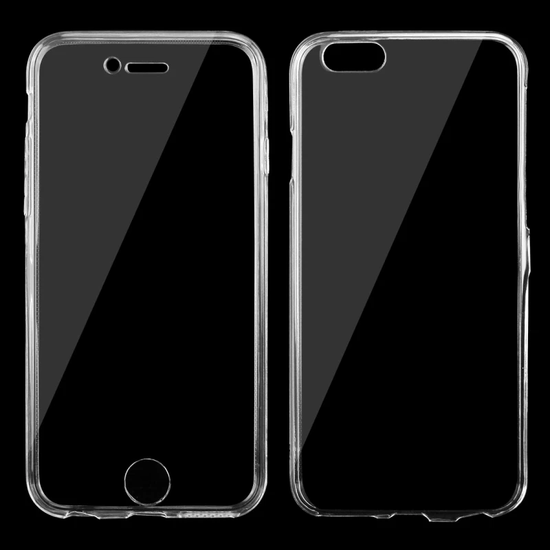 Чехол для Apple iPhone 6 прозрачный силиконовый гибкий двухсторонний чехол из ТПУ 6s