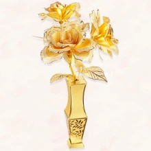 3D головоломка Золотая Роза ультра точный металл, обрезанный лазером модель головоломка игрушки для детей игрушки Пазлы игрушки educativos