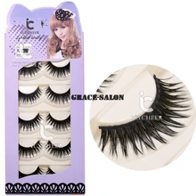 Новые 5 пар макияж накладные ресницы мягкие длинные толстые натуральные наращивание ресниц