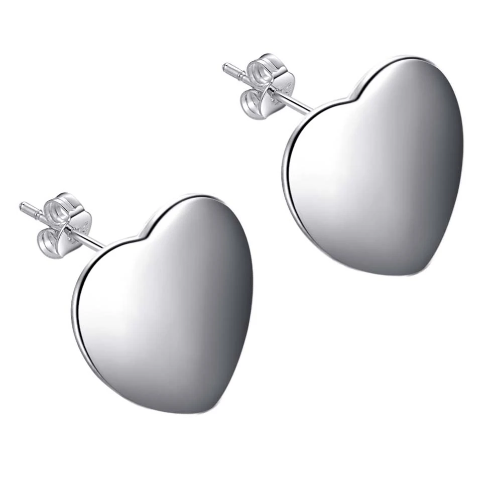 

love heart bright Top quality free shipping silver plated Earrings for women fashion jewelry /DHFEMOPP LJNJUPNK