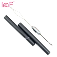 LOOF 1 шт. тянущий крюк иглы Вентиляция для микро кольца наращивание волос Threader защелка петли парик иглы инструменты для наращивания волос