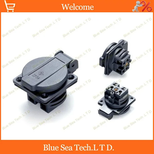 

5pcs 16A/250V IP54 UPS power waterproof socket,EU,EN type waterproof socket,PDU socket,Free Shipping