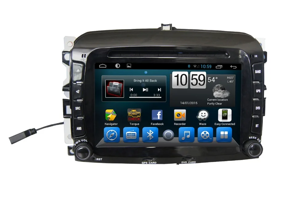 Navirider Автомобильный dvd плеер для Fiat F500L octa core android 8.1.0 Автомобильный gps мультимедийное головное устройство стерео магнитофон