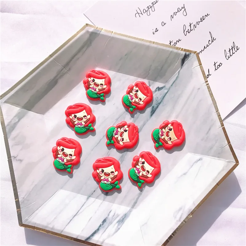 

Wholesale 50pcs Fashion Cute Soft Resin Mermaid DIY Parts Unicorn DIY Hairpins Hair Clips Princess DIY Ornament Accessories