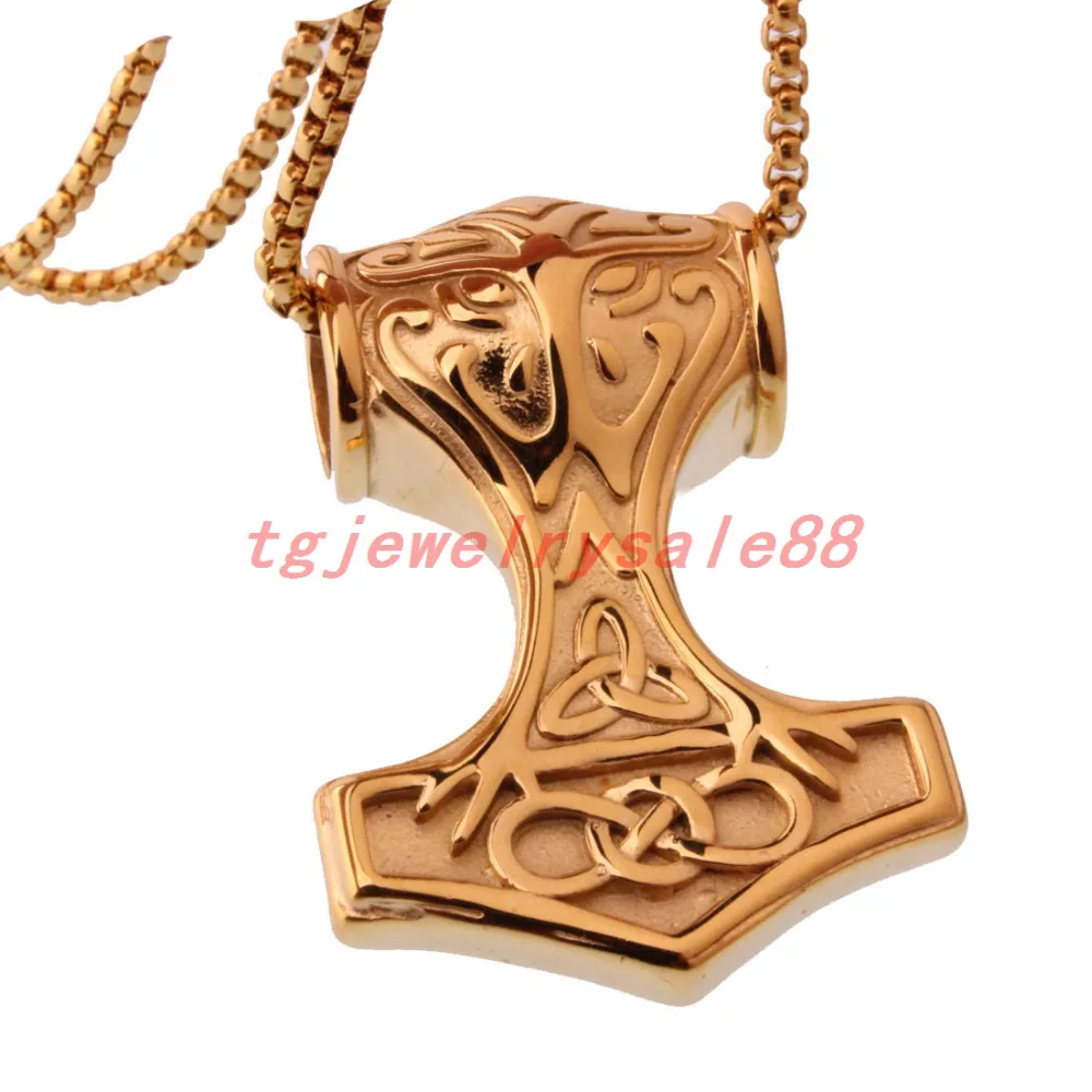 Новинка маленький/большой пиратский Молот Тора ожерелье Байкерская Мужская