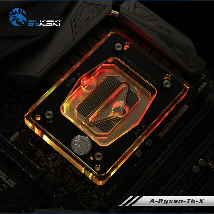 Bykski водоблок для процессора для AMD серии 940 AM2+ AM3 AM3+ AM4 X399 RGB/RBW A-Ryzen-ThV2-X