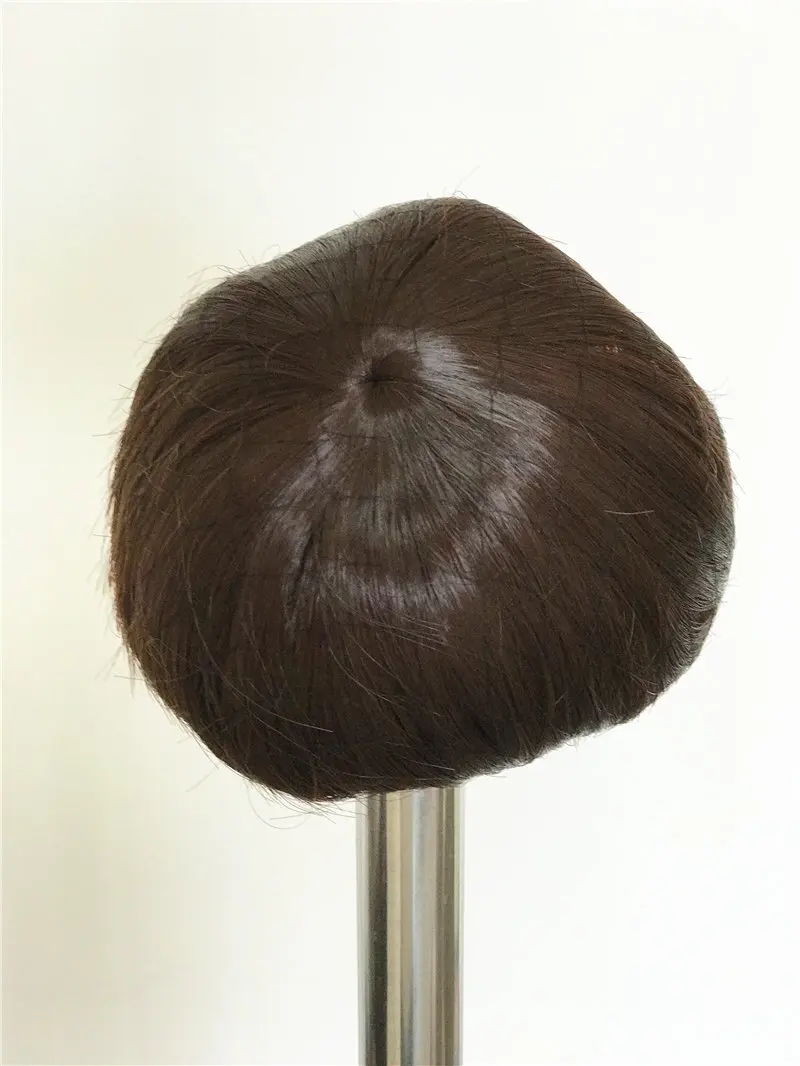 NPK коричневые короткие прямые волосы для 45 см Bonecas Bebe Кукла реборн высокое качество волос парик для 1" полный Силиконовый девочка кукла игрушки