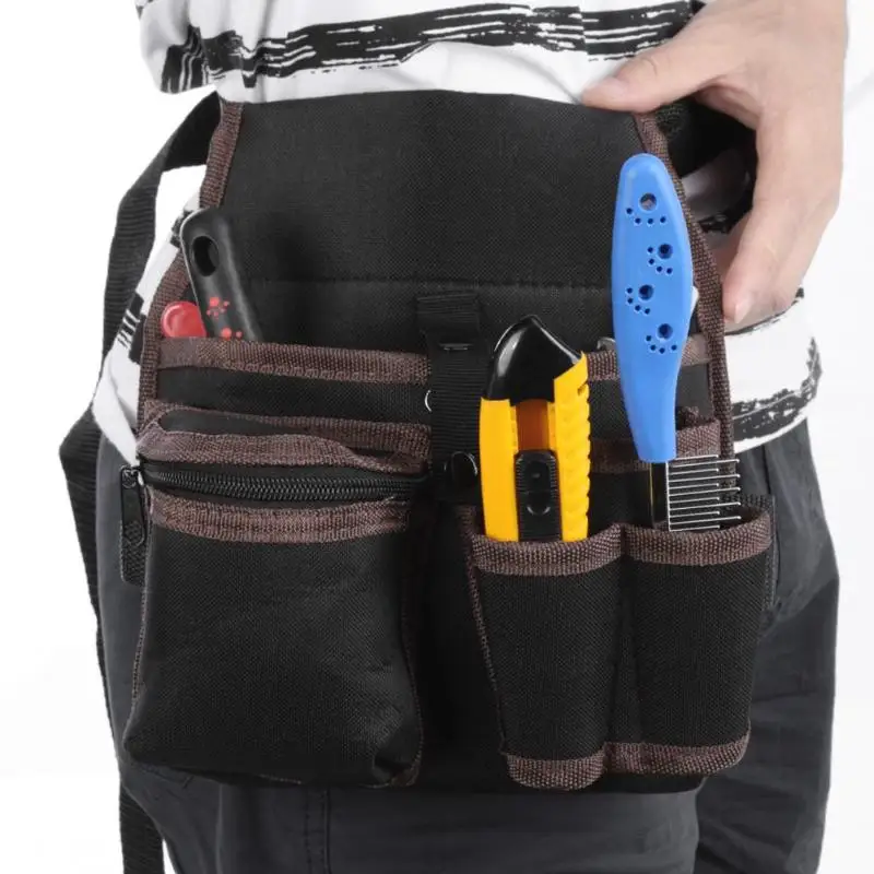 

3 Layers Multi-function Electrician Storage Tools Waist Belt bags Hardware Electrical Tool Bags Grey Edge Cloth packet