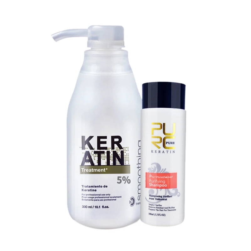 

Purc Brazilian Keratin Treatment Straightening Hair 5% Formalin Eliminate Frizz And Have Shiny Hair Treatment