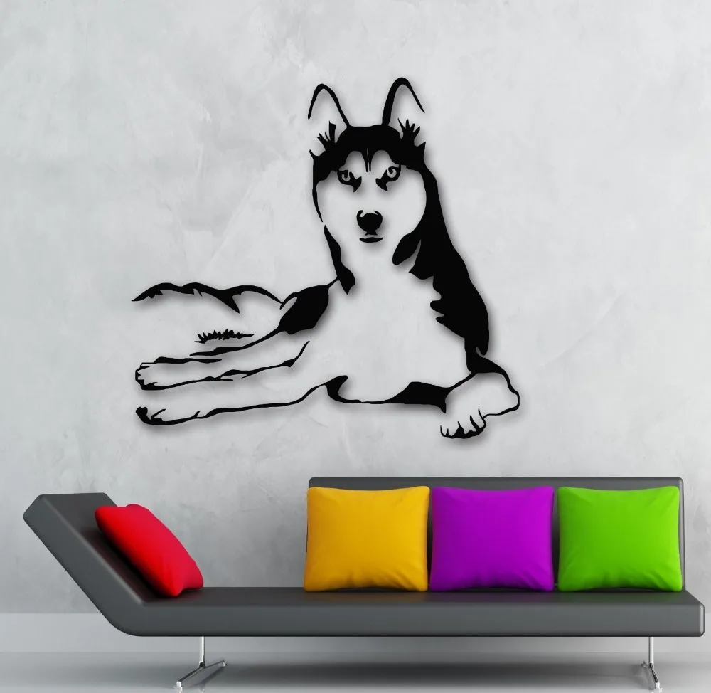 Buy Wall Stickers Vinyl Decal Husky Dog Animals Pets