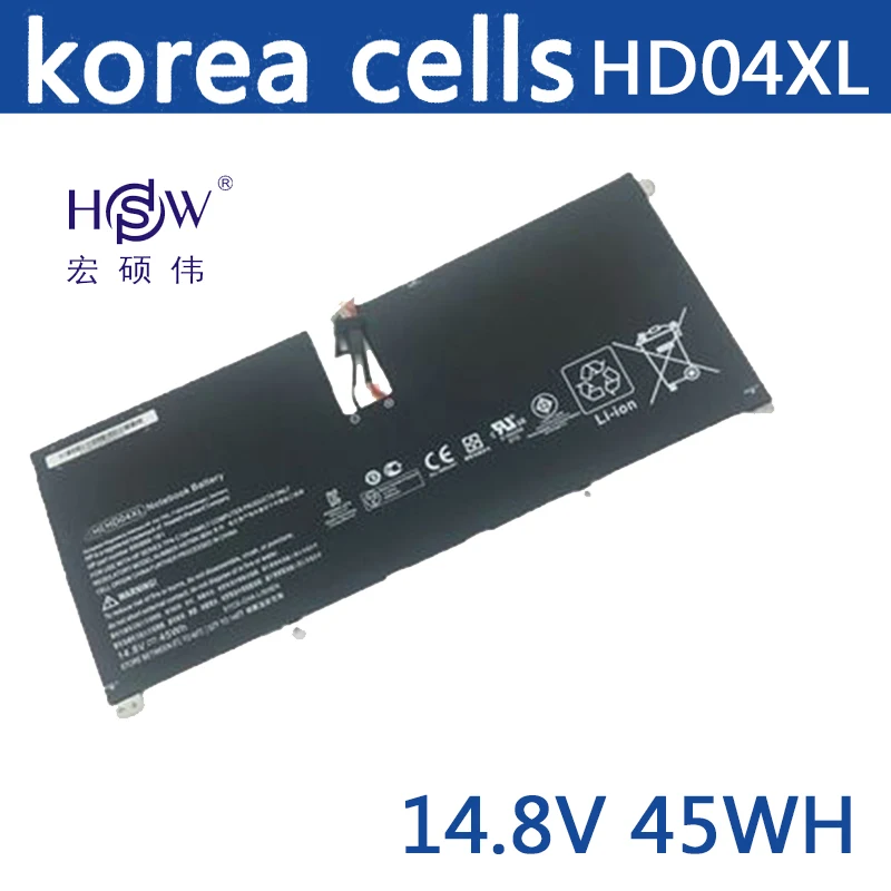 

HSW battery for HP envy 6-1000 replaces 685866-1B1 685989-001 HD04XL black Li-Polymer 14.8V 45WH bateria