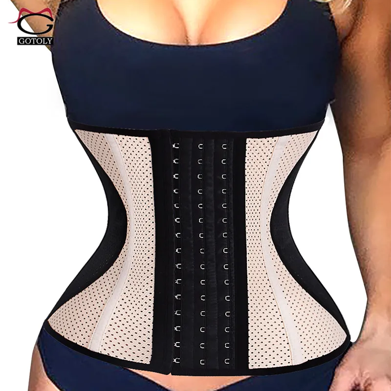 Waist Trainer URSEXYLY Women Corset Zipper Hook Shapewear Double