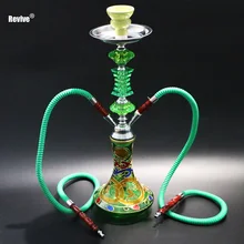 Revive наргиле кальян набор 2 шланги для кальяна полный chicha 50 см для курения наргиле водопровод керамическая головка чаша держатель для угля