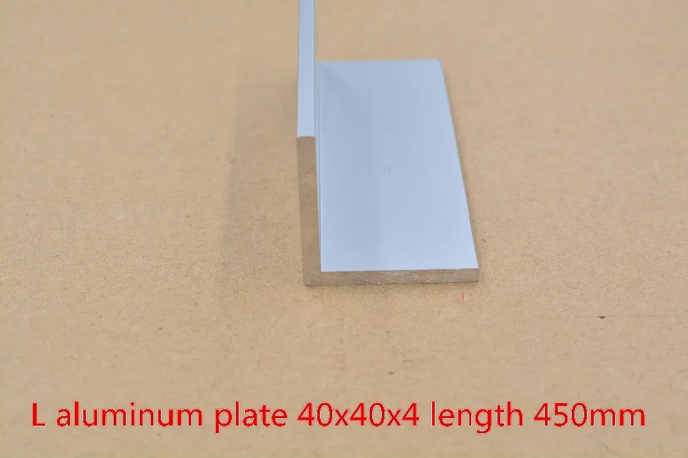40mmx40mm aluminum plate length 450mm L profile angle thickness 4mm