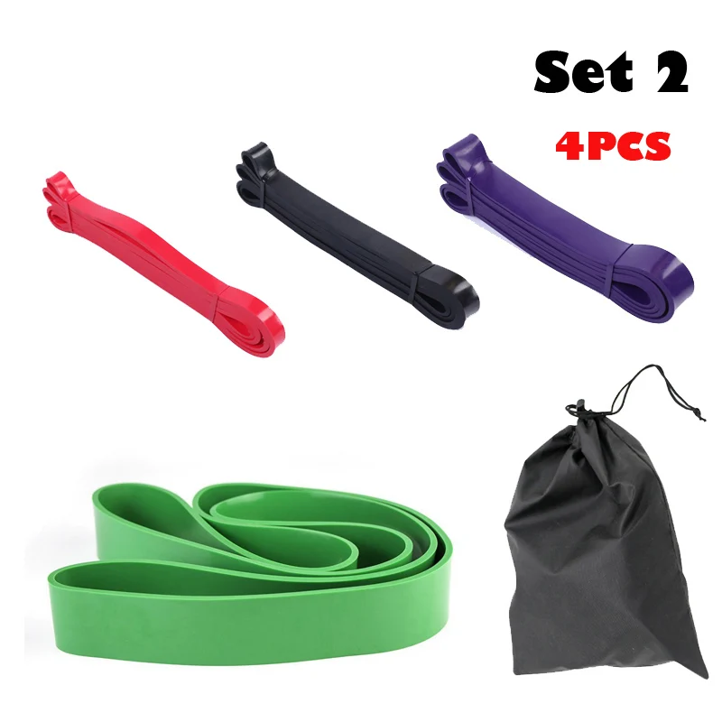 

208cm Resistance Bands Natural Latex Expander Power Fitness Pull Up Strengthen Muscles Loop Band 41"