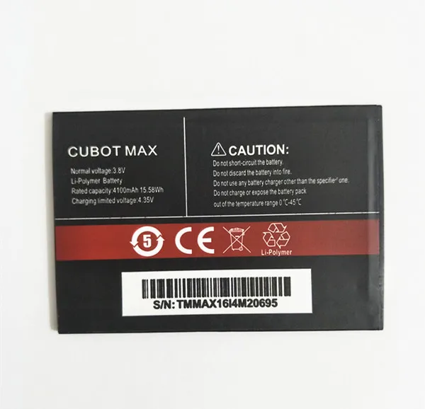 AZK Новинка для CUBOT MAX аккумулятор 4100 мАч запасная резервная батарея сотового